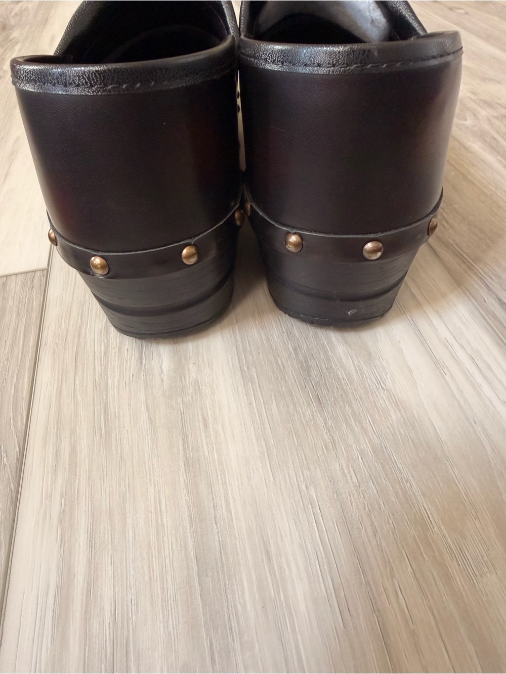Sanita Original Danish Brown Leather Clogs EU 42 US 11.5 - Picture 6 of 10